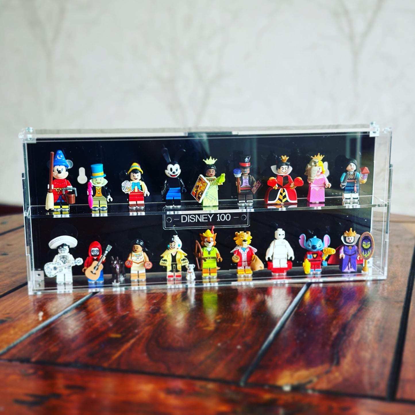 Acrylic Display Case for LEGO Minifigures Disney 100 Series