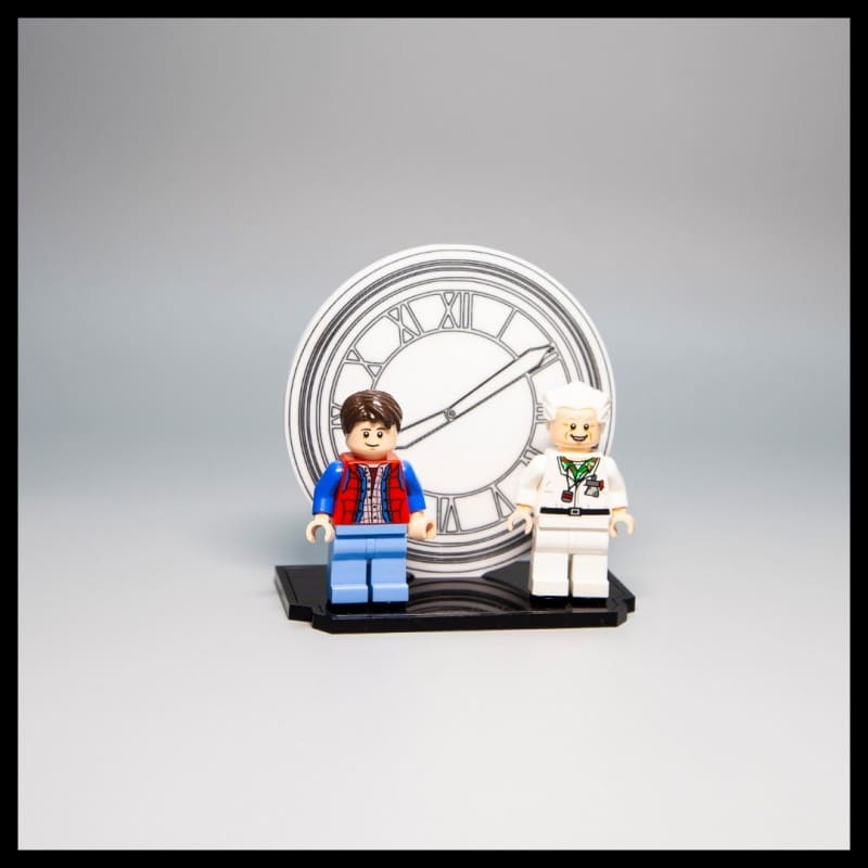 Acrylic Display Stand For LEGO Back To The Future Minifigures