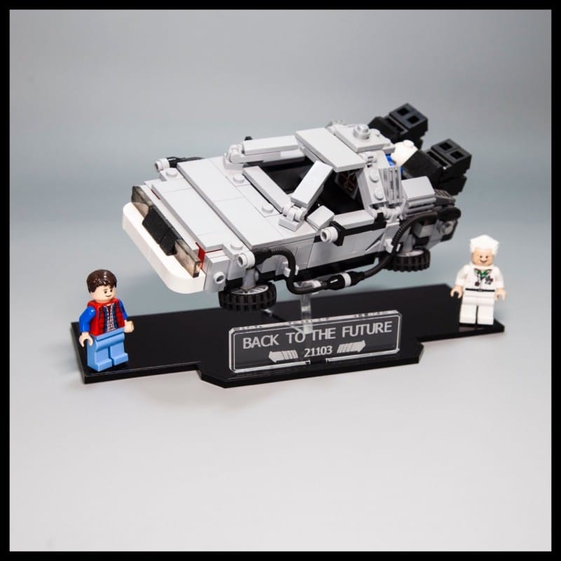 Acrylic Display Stand For The LEGO Delorean Back To The Future Model