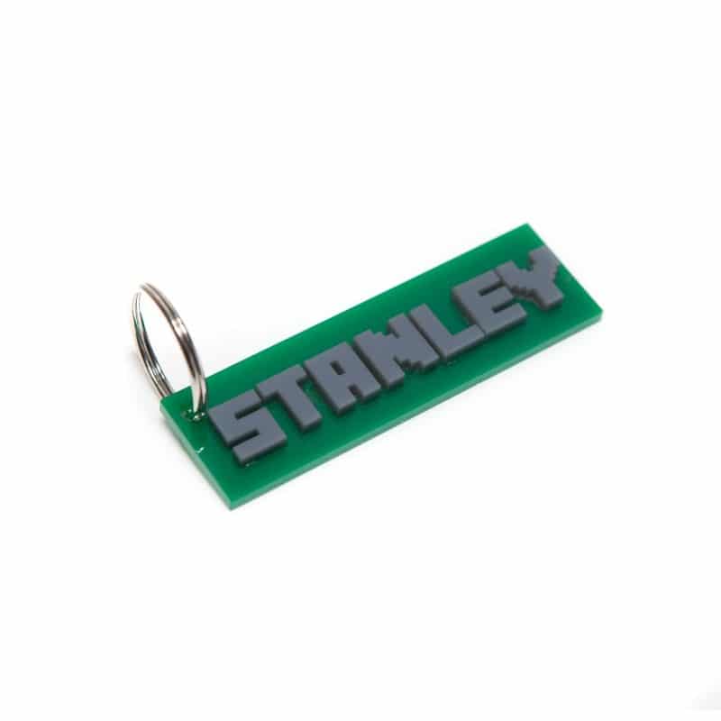 Creeper Style Personalised Keyring