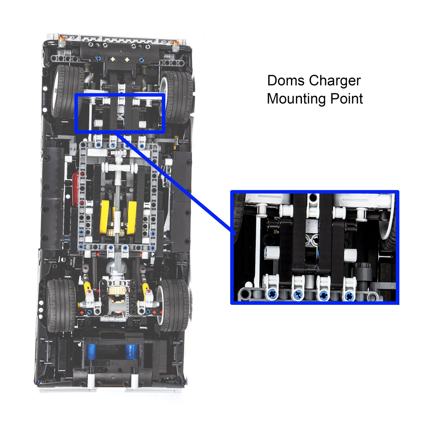 Wall mounted car stand For LEGO Technic™ Dom’s Dodge Charger 42111