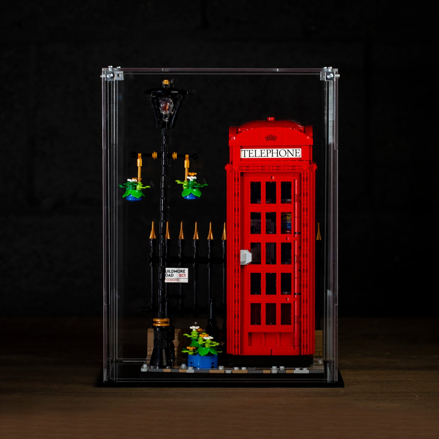 Acrylic Display Case for the LEGO Red London Telephone Box 21347
