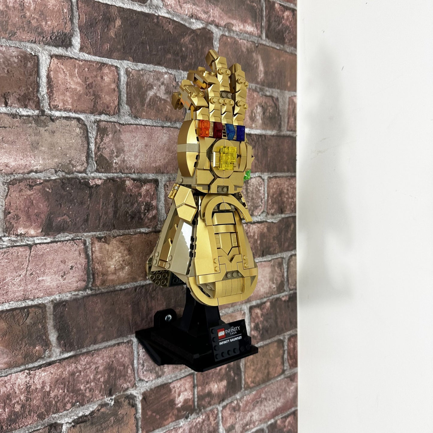 Acrylic Wall Display Stand For The LEGO Infinity Gauntlet
