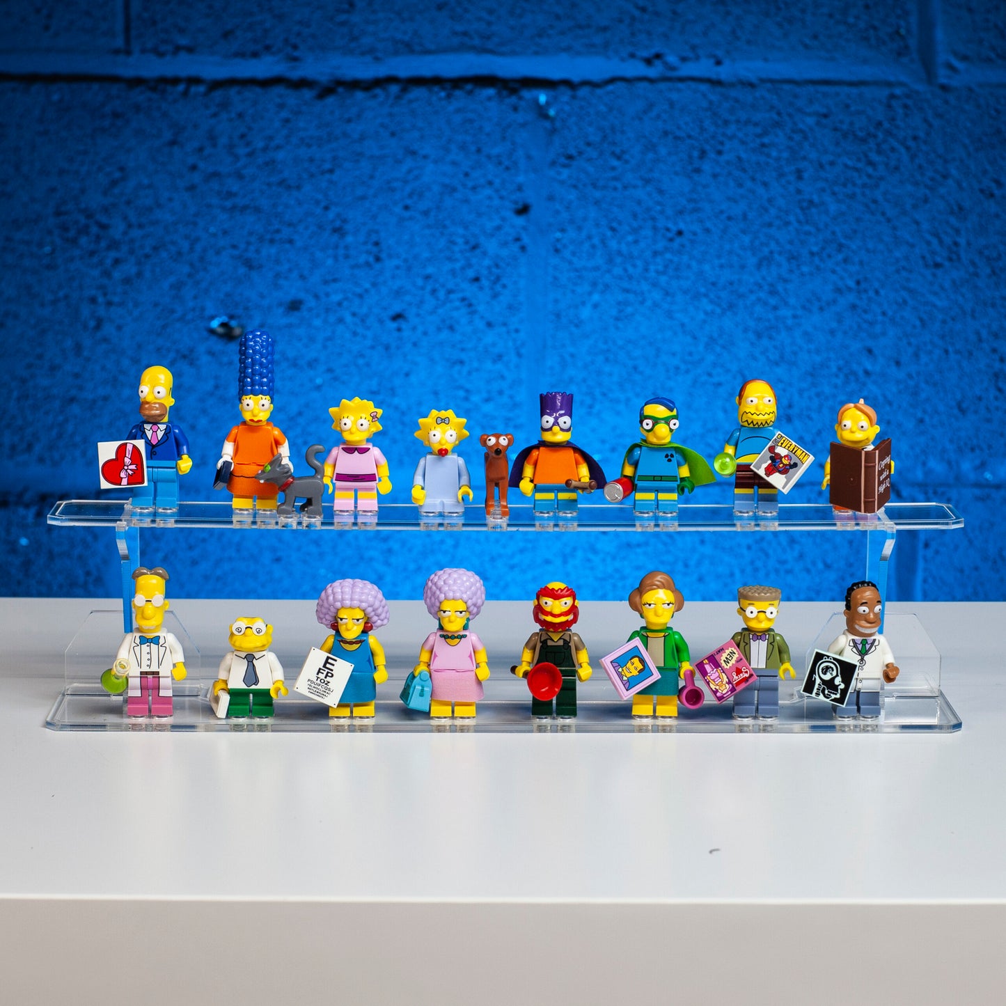 Acrylic Minifigure Display stand for LEGO CMF Simpsons Series 2