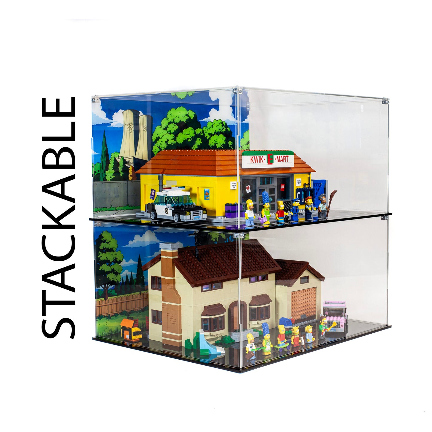 Premium Acrylic Display Case for LEGO The Simpsons House 71006