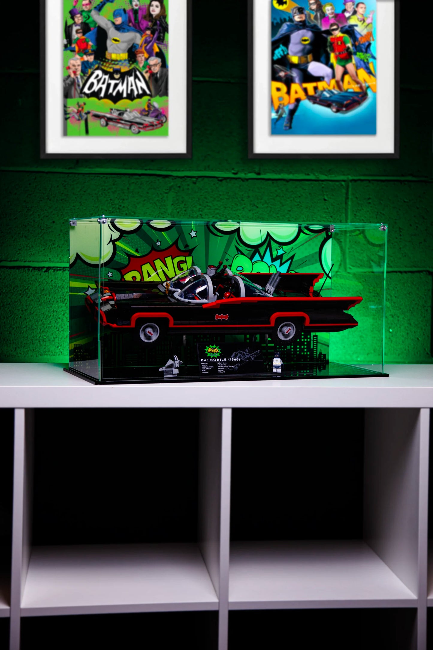 Premium Acrylic Display Case for LEGO Batman™: The Classic TV Series Batmobile™ 76328