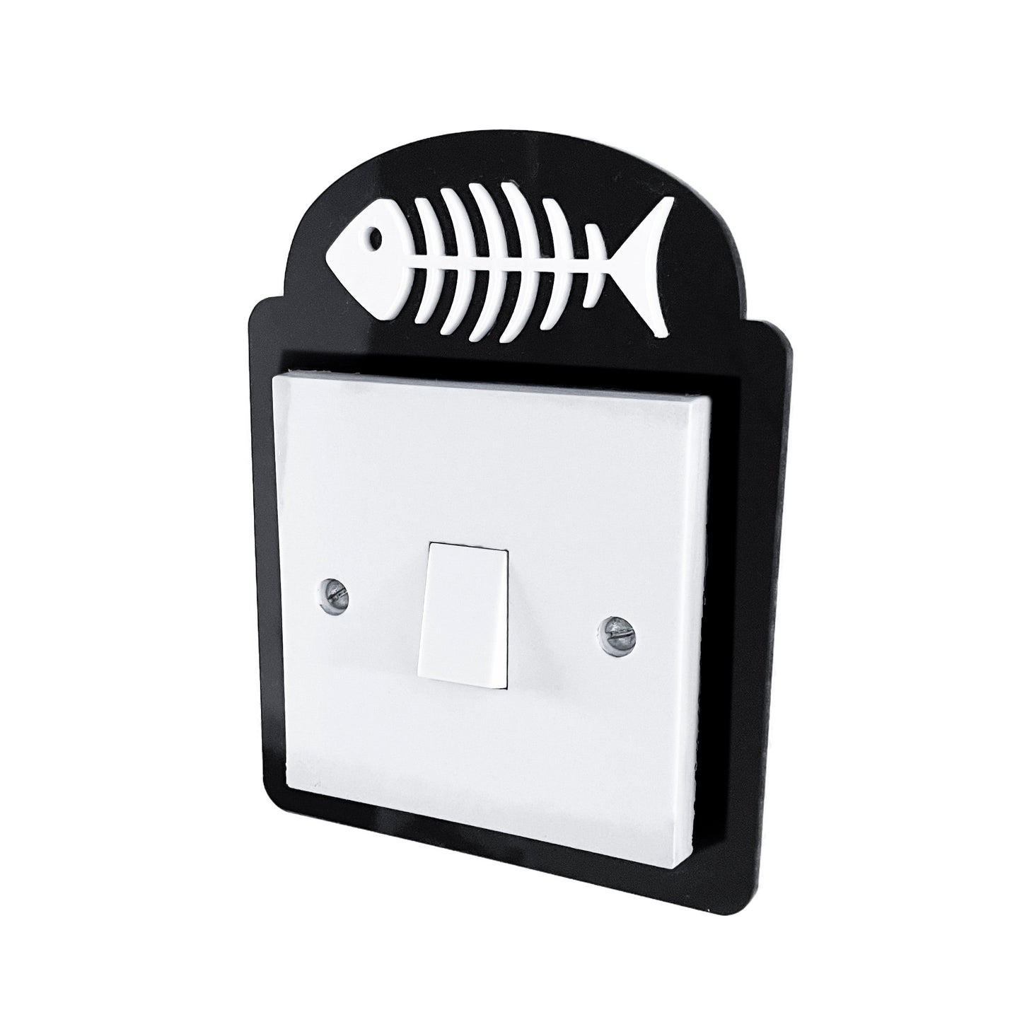 Fish Bone Acrylic Light Switch Surround