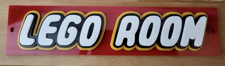 3D Acrylic room plaque