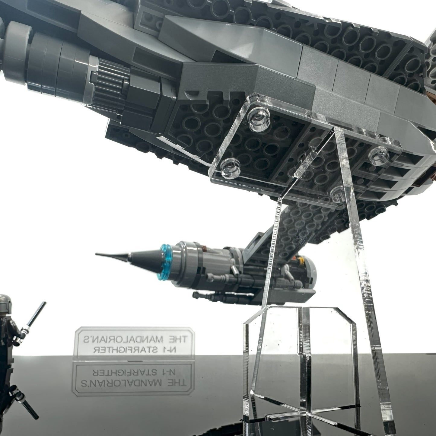 Acrylic Display Case With Internal Stand for the The Mandalorian's N-1 Starfighter 75325