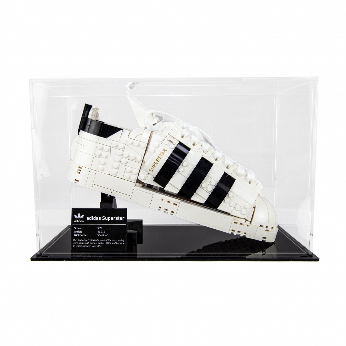 Acrylic Display Case For LEGO Adidas Originals Superstar 10282