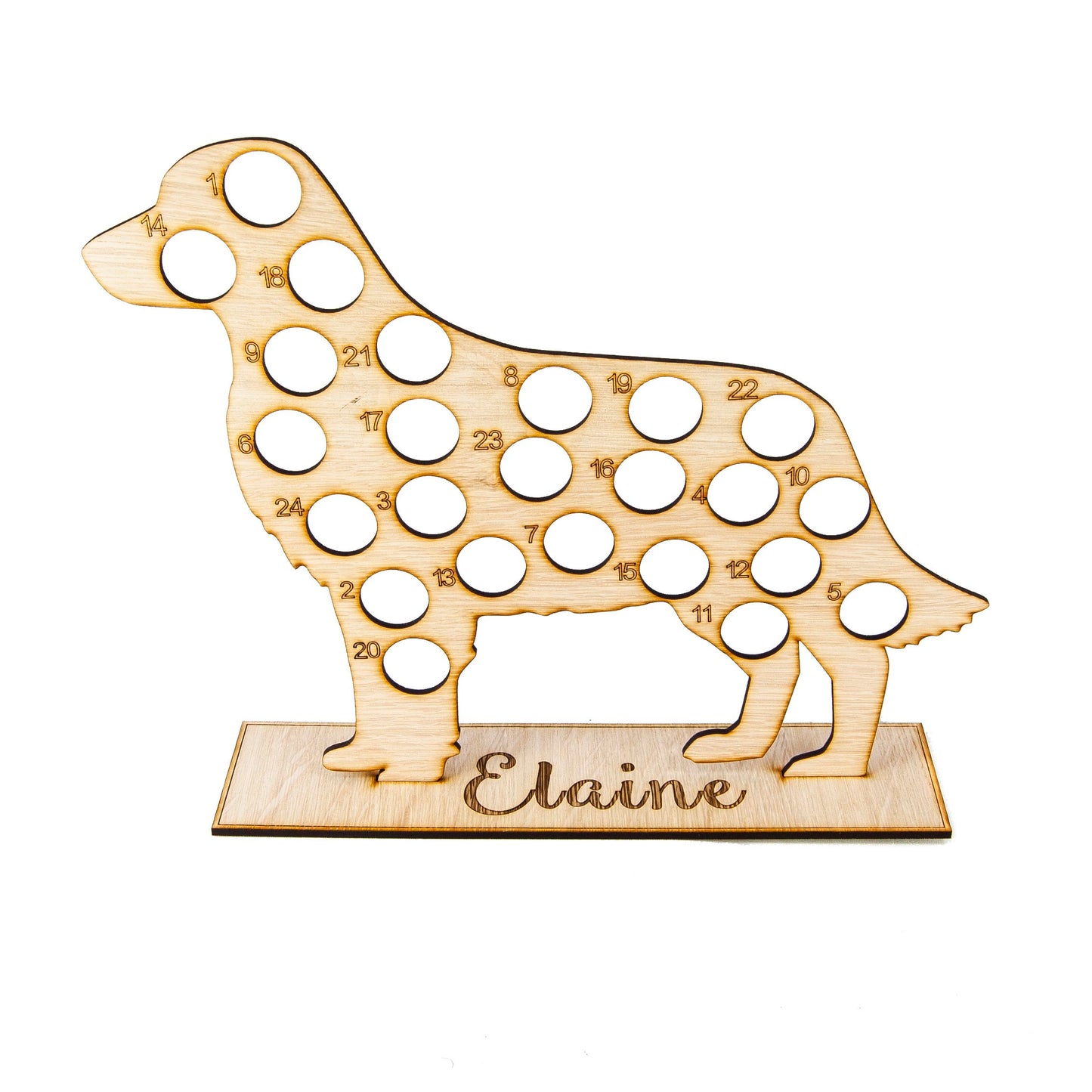 Personalised Christmas Spaniel dog advent calendar