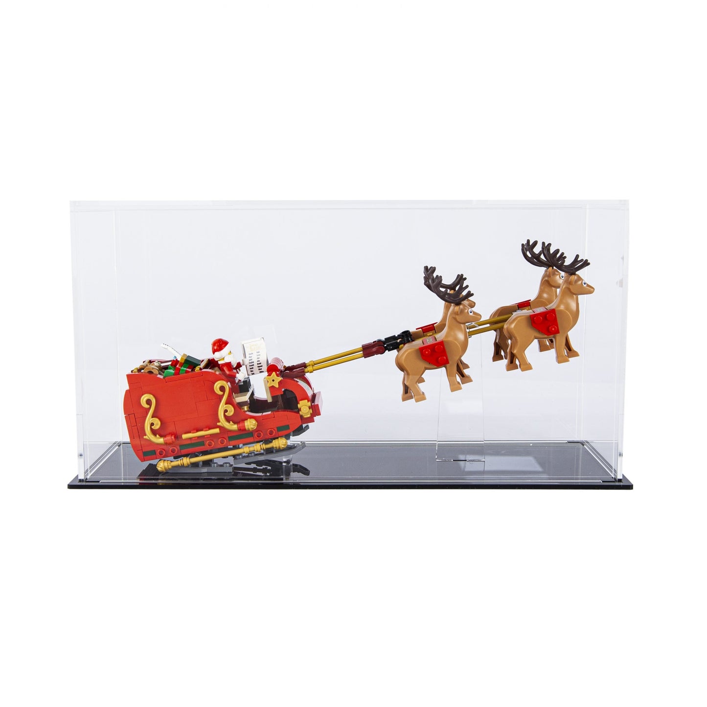 Santas Sleigh Acrylic Display case for LEGO model 40499