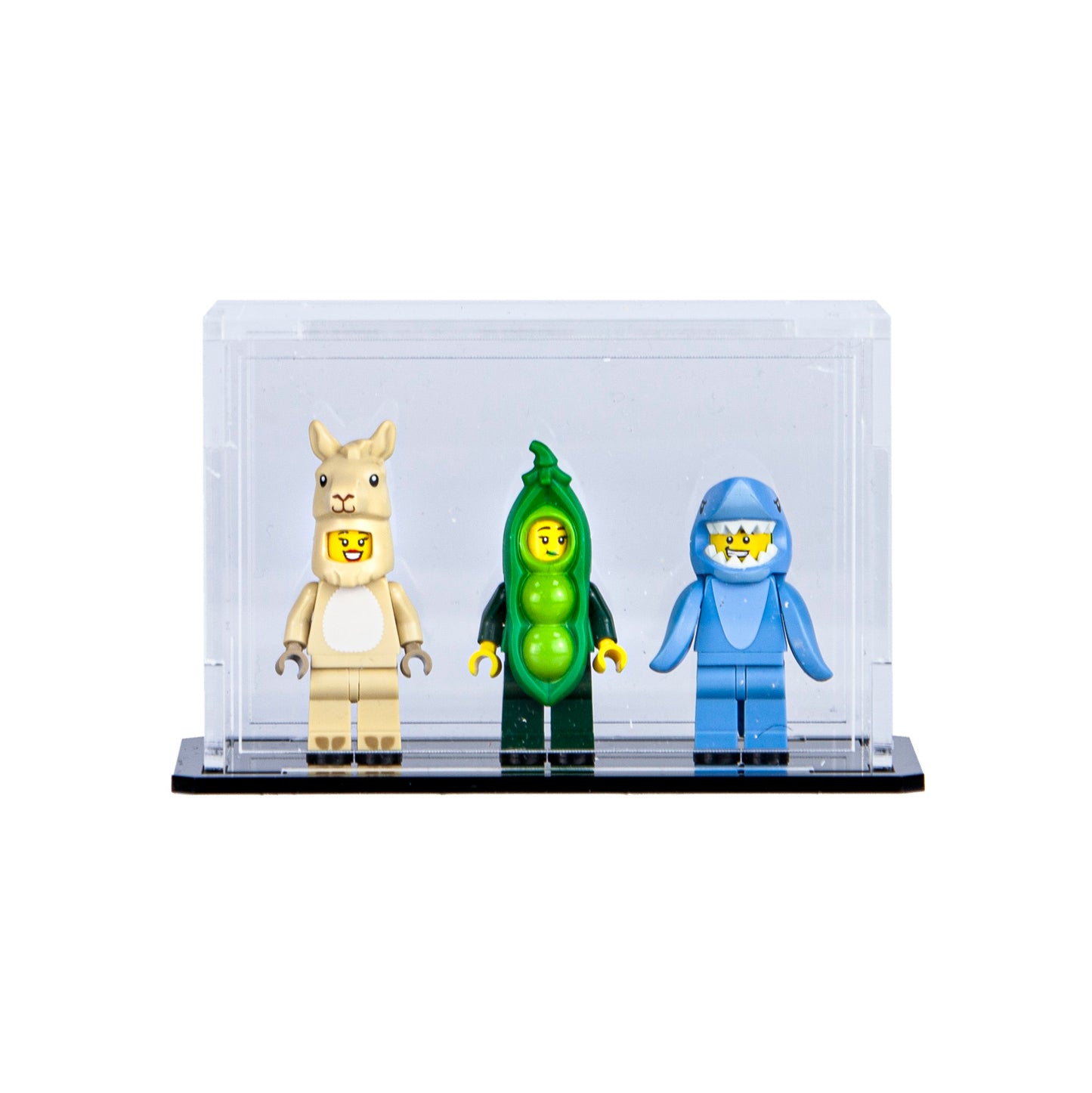 Minifigure Acrylic Display Case for 3 (BOGOF 2 pack)