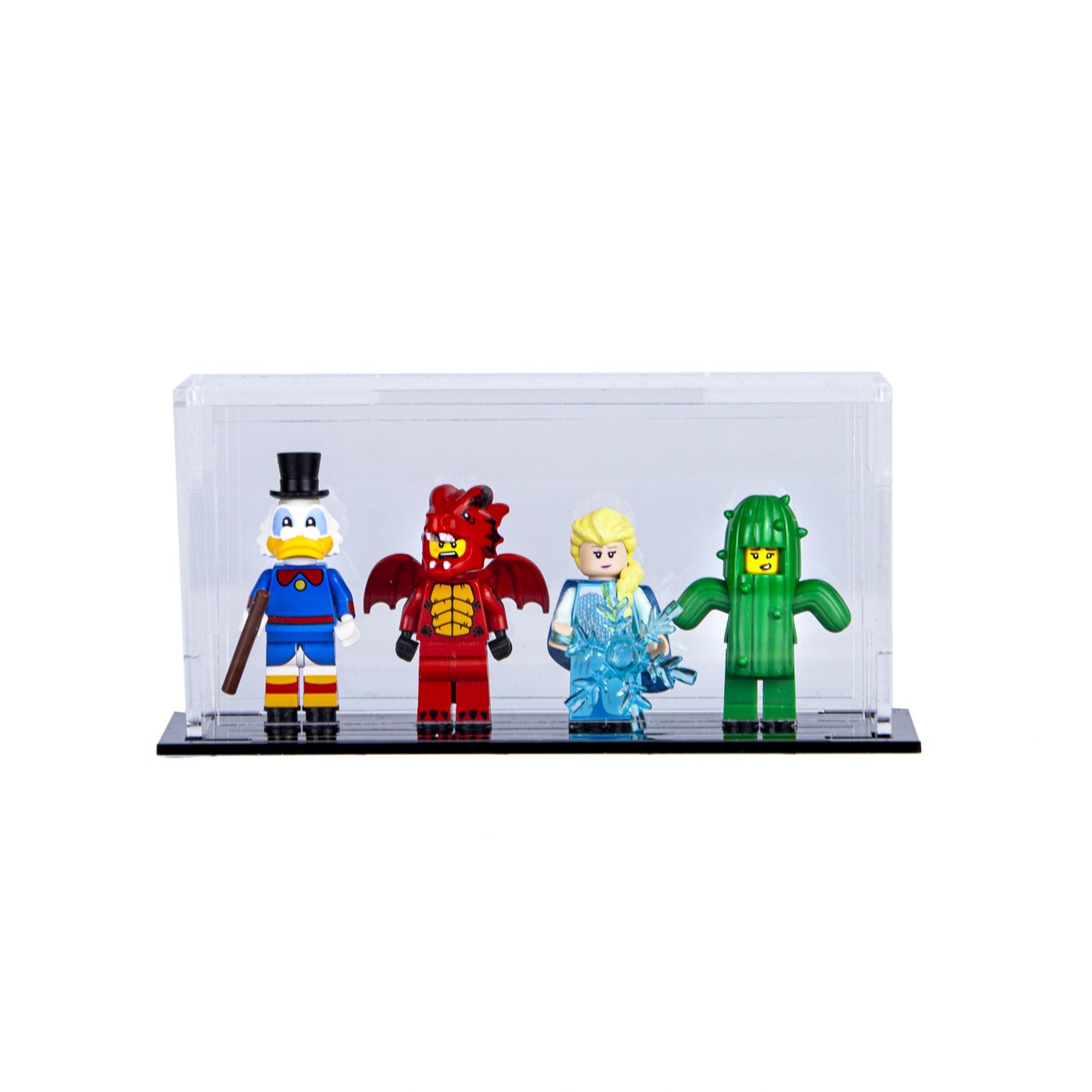 Minifigure Acrylic Display Case for 4 (BOGOF 2 pack)
