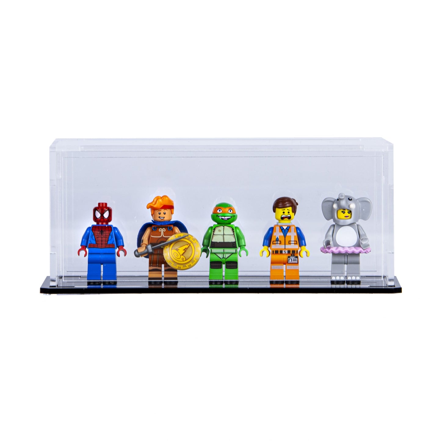 Minifigure Acrylic Display Case for 5 (BOGOF 2 pack)