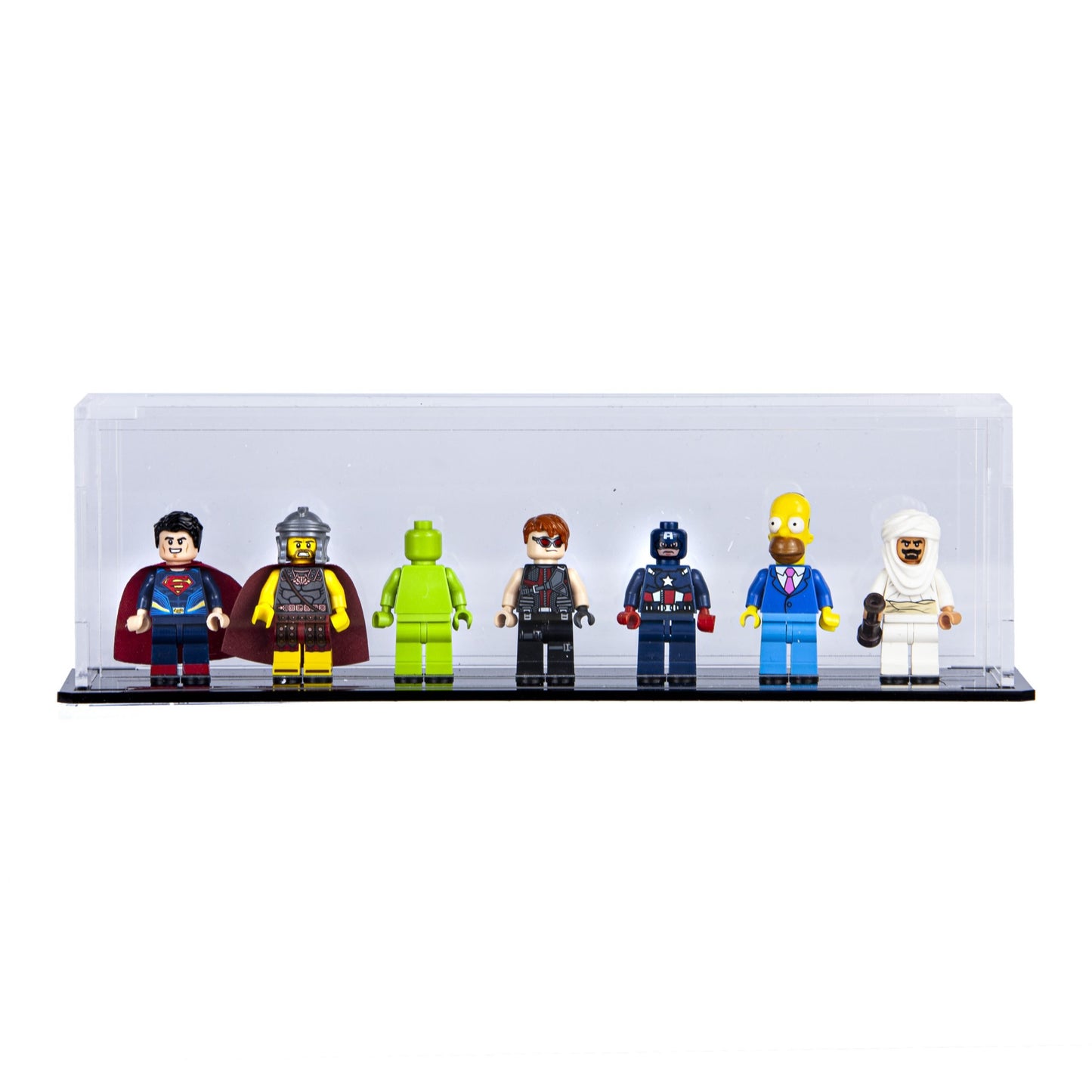 Minifigure Acrylic Display Case for 7 (BOGOF 2 pack)