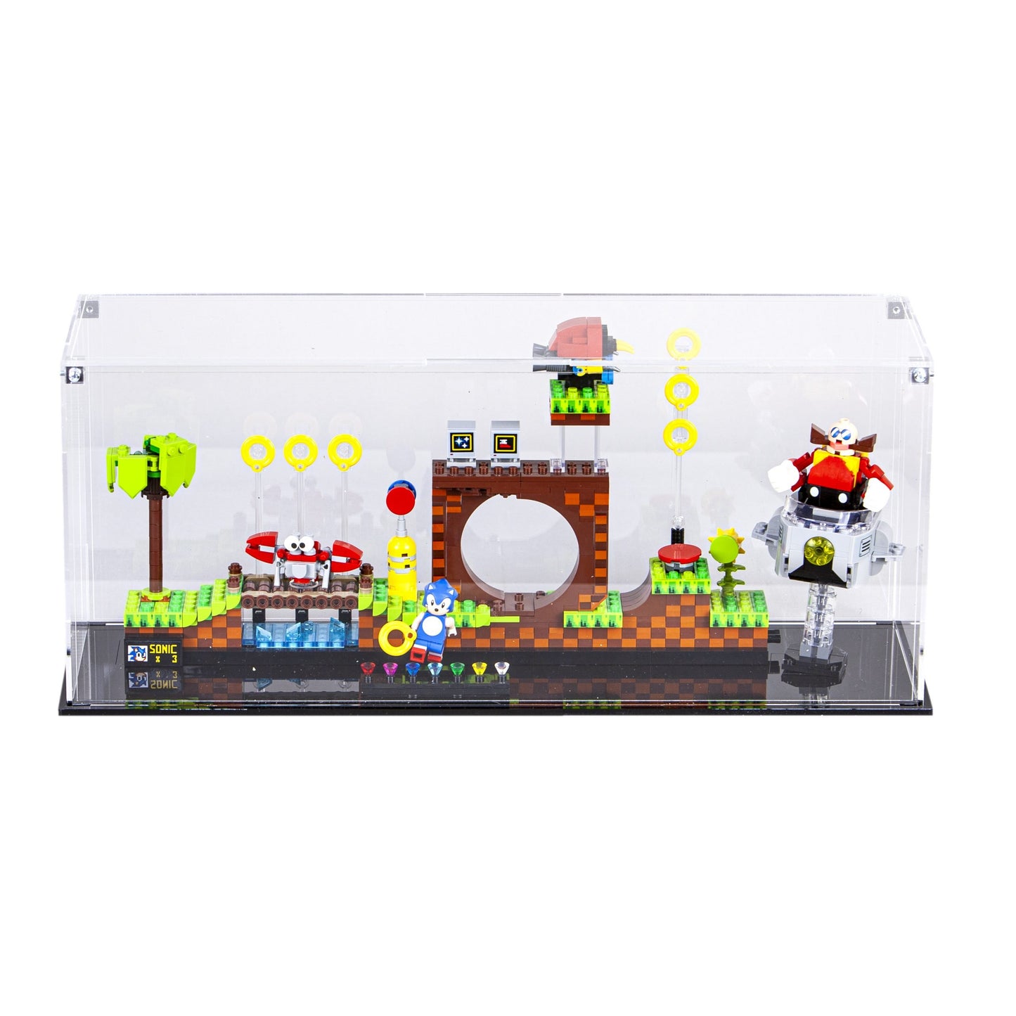 Acrylic Display Case for the LEGO® Sonic the Hedgehog™ – Green Hill Zone 21331
