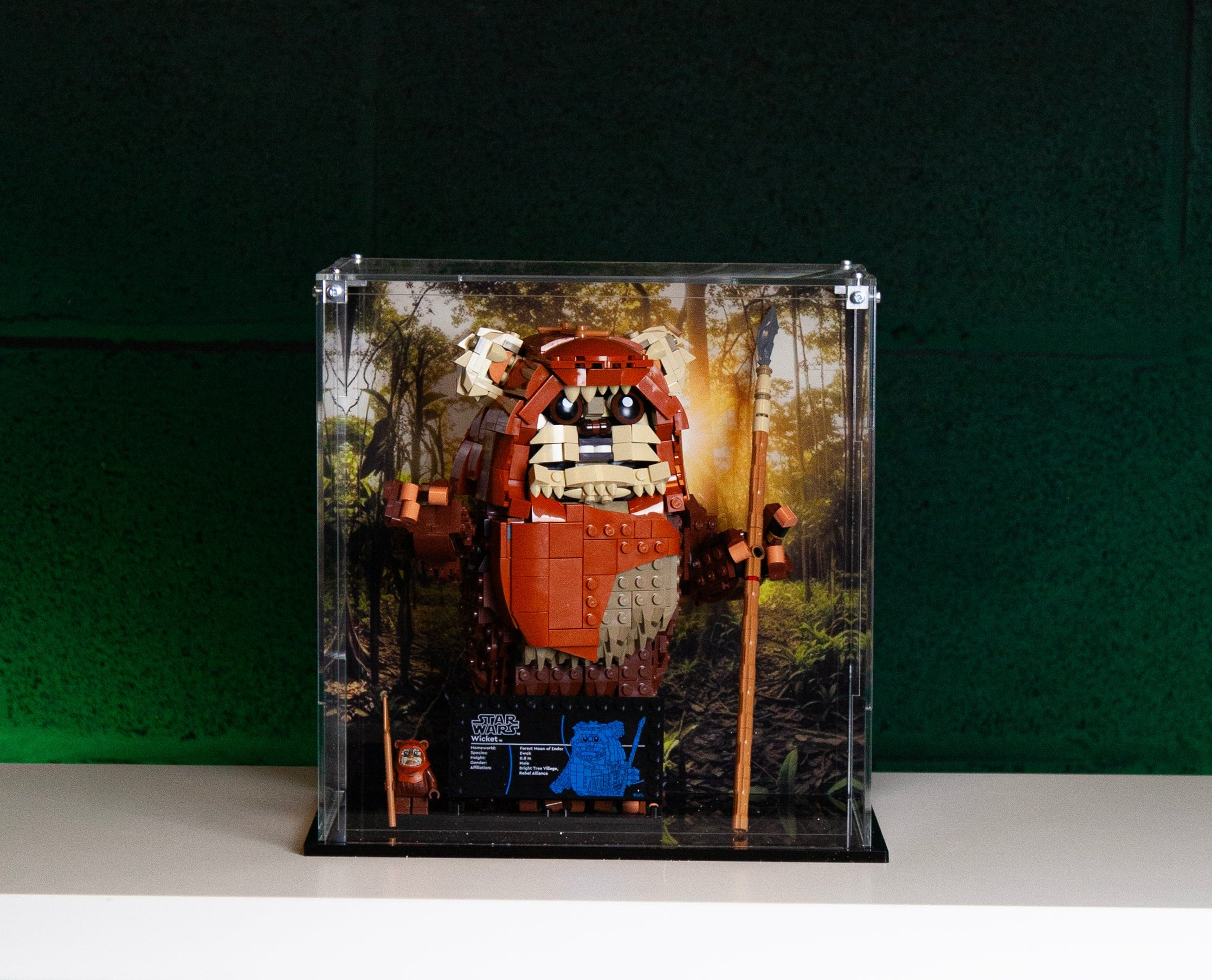 Acrylic Display Case for the LEGO Wicket the Ewok™ 75430 – Laser Frame