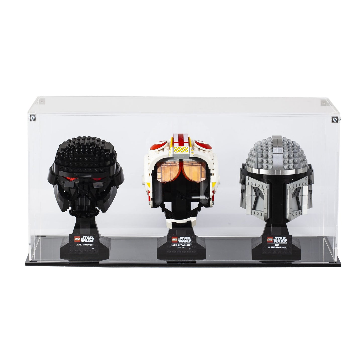 Acrylic Display Case For 3 LEGO® Helmets