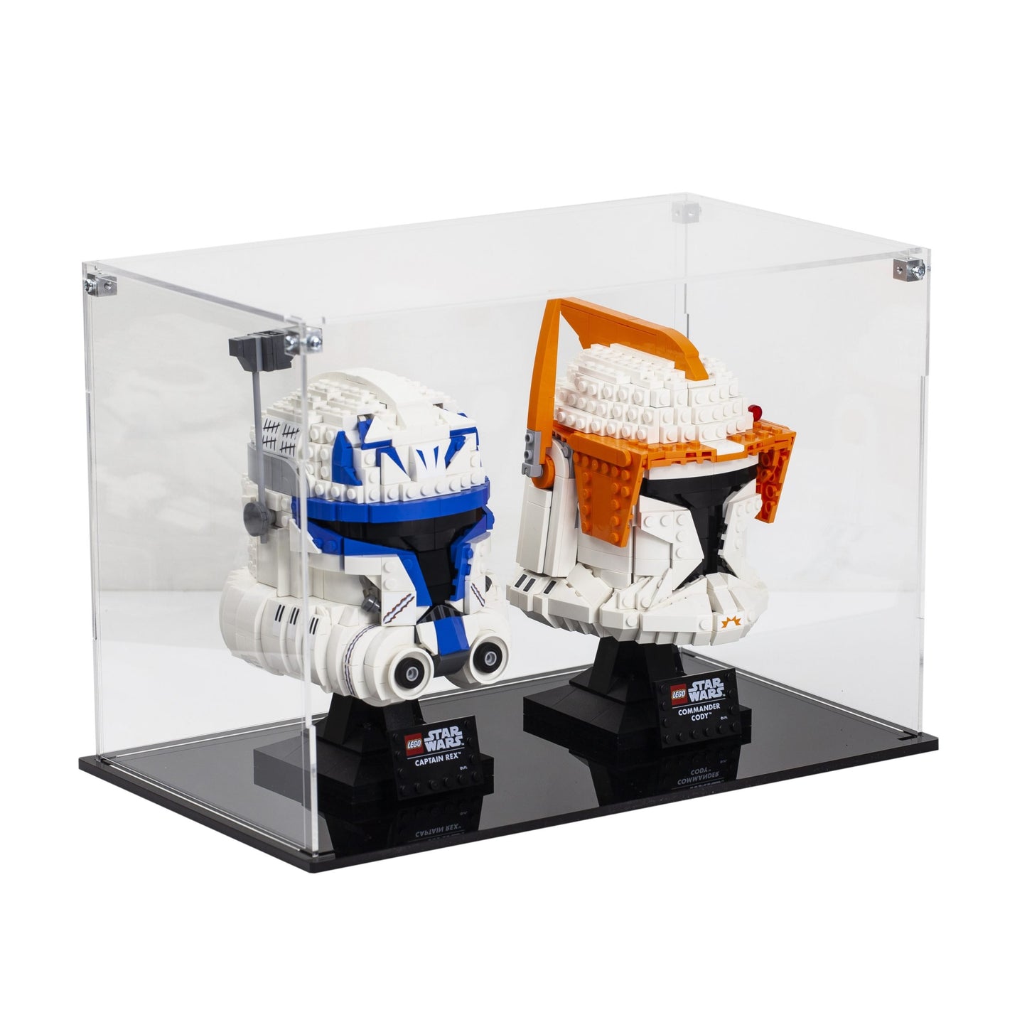Acrylic Display Case for 2 LEGO Helmets
