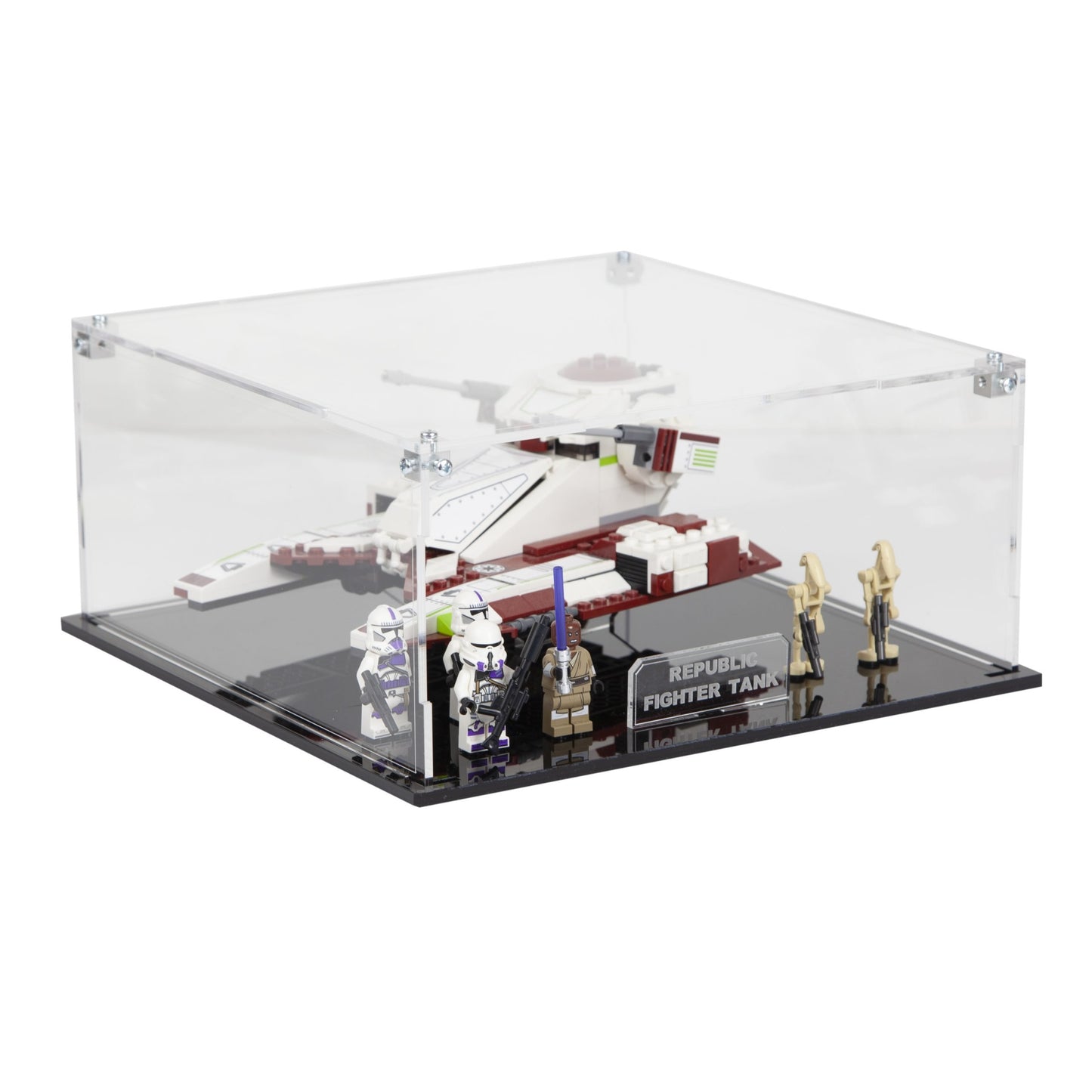 Acrylic Display Case With Internal Stand For The LEGO Republic Fighter Tank™ 75342