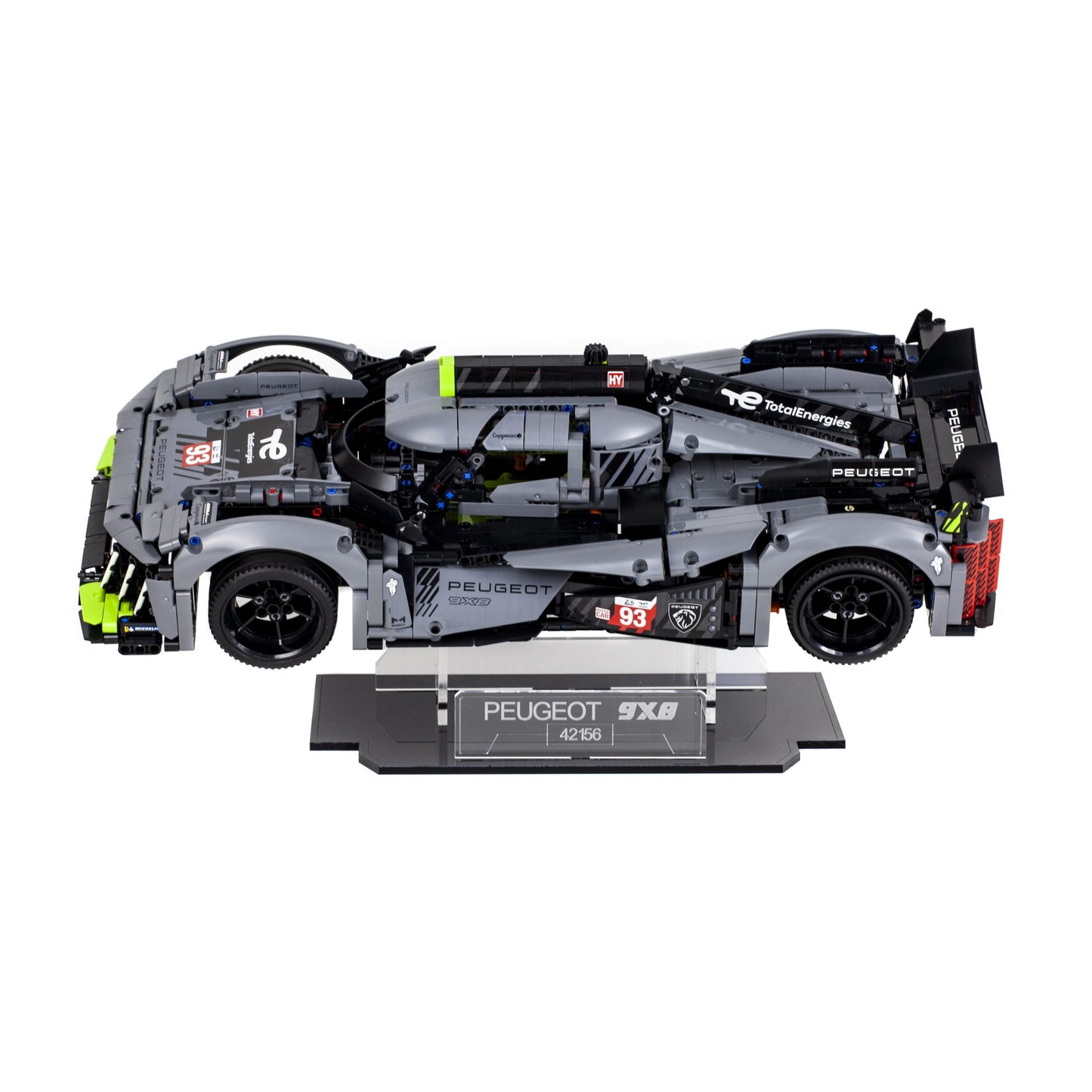 Acrylic Display Stand For LEGO PEUGEOT 9X8 24H Le Mans Hybrid Hypercar 42156