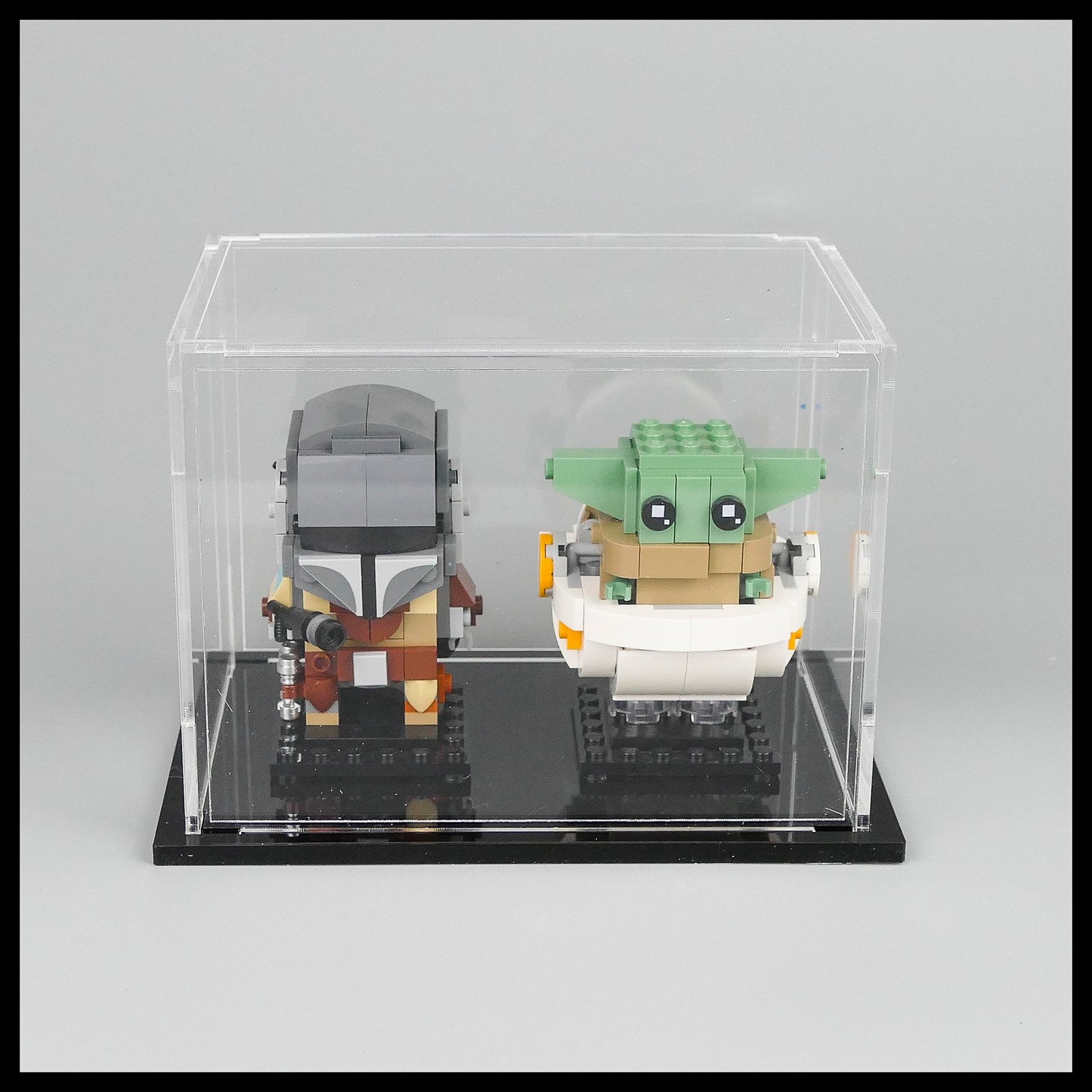 Acrylic stackable Display Case for LEGO Brickheadz (double)