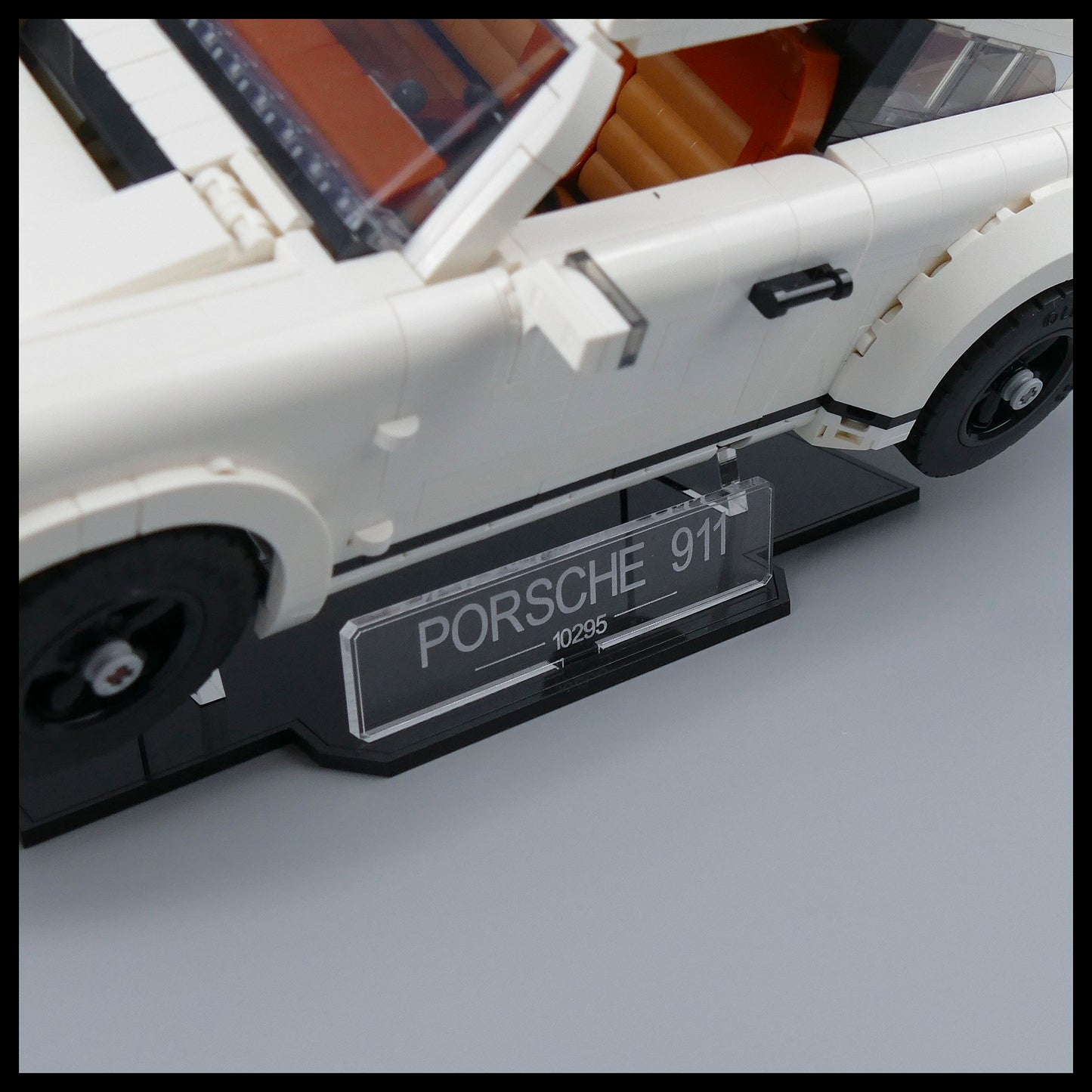 Porsche 911 Acrylic Display Stand For LEGO Creator model (10295)