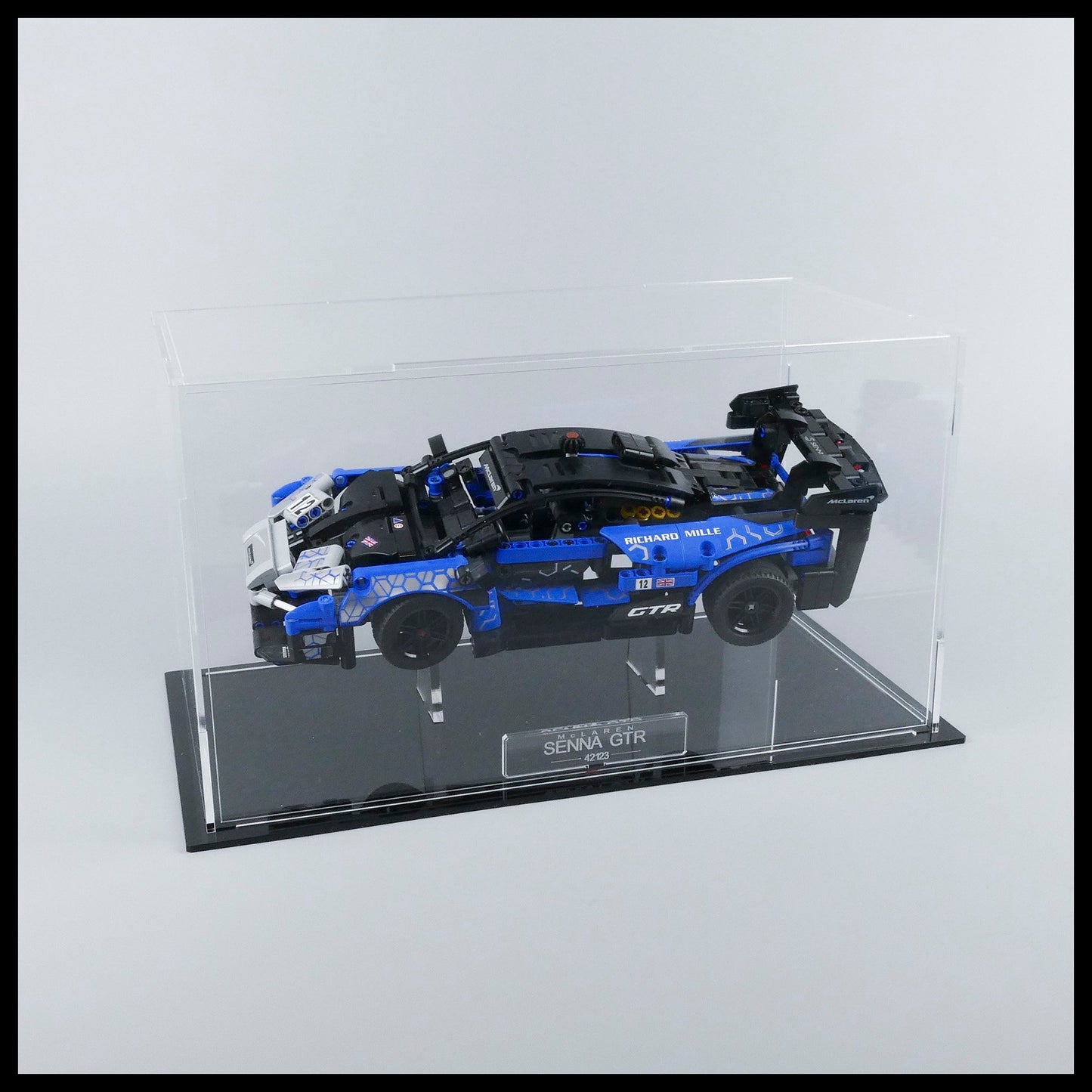McLaren Senna Display Case With Internal Stand For LEGO model (42123)