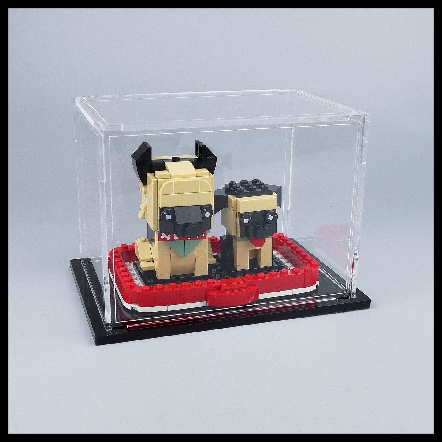 Acrylic stackable Display Case for LEGO Brickheadz (PETS)