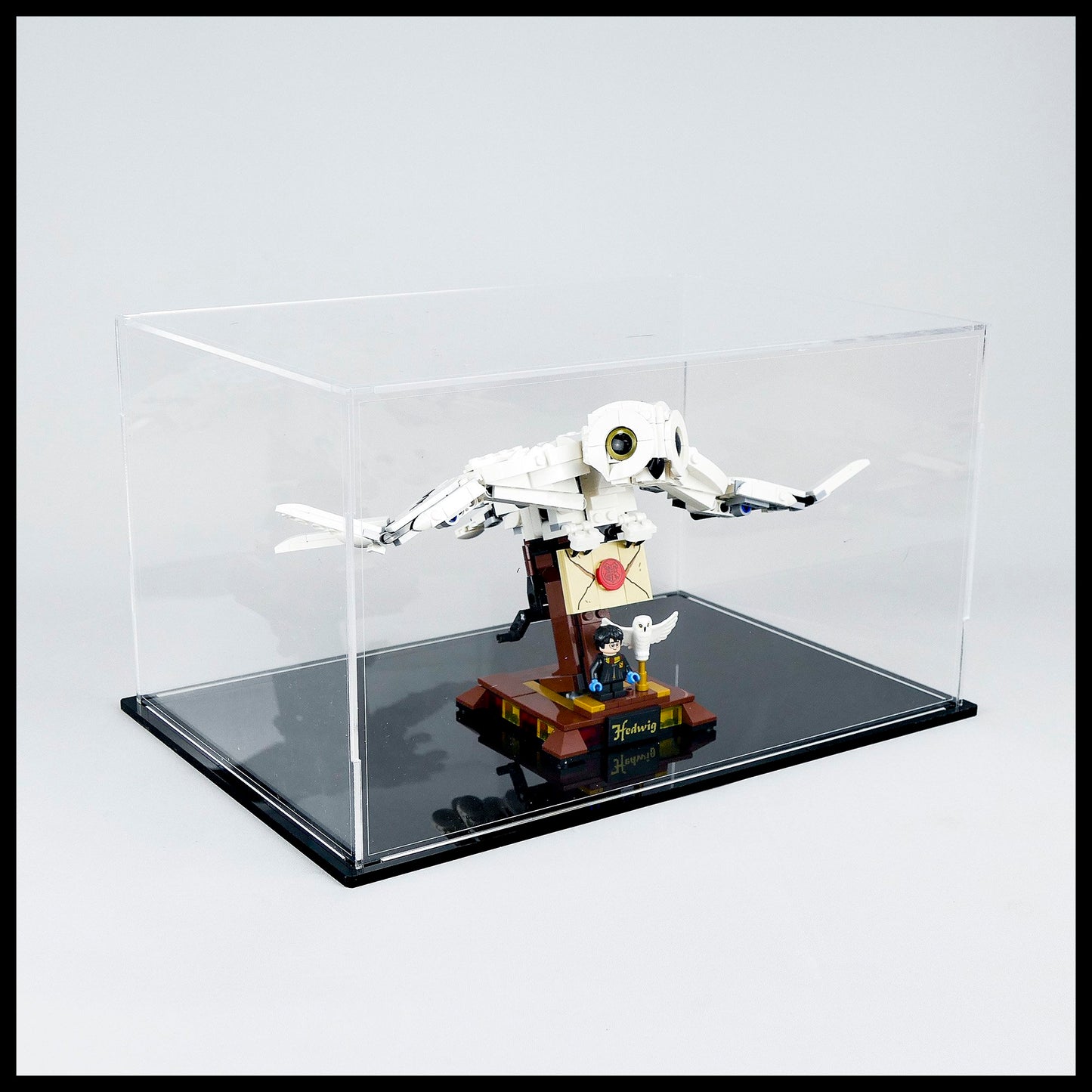 Stackable Acrylic Display Case for LEGO Hedwig/Fawkes 75979/76394