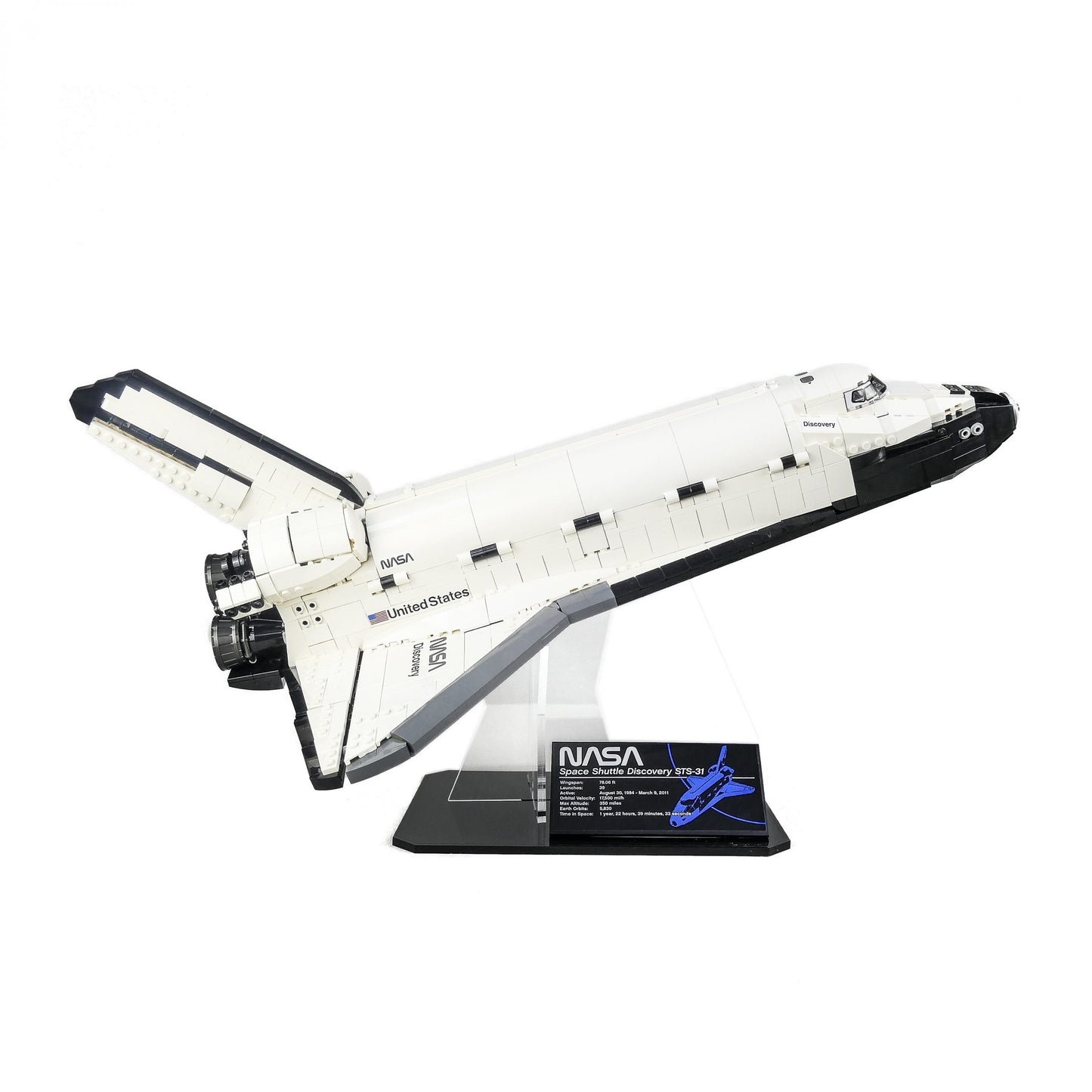 Acrylic Display Stand for NASA Space Shuttle Discovery (10283)