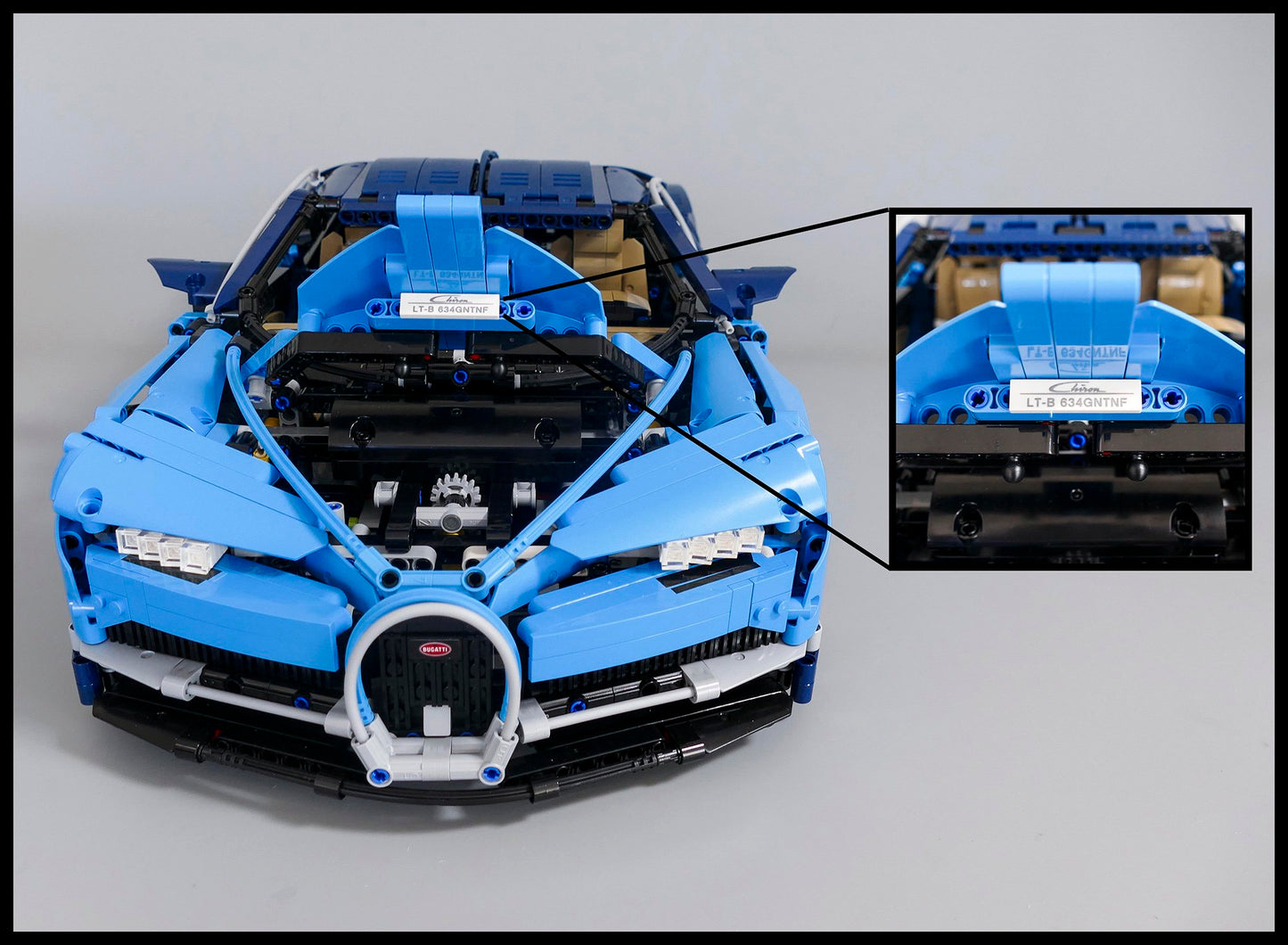 Acrylic Display Stand for LEGO Technic Bugatti Chiron 42083