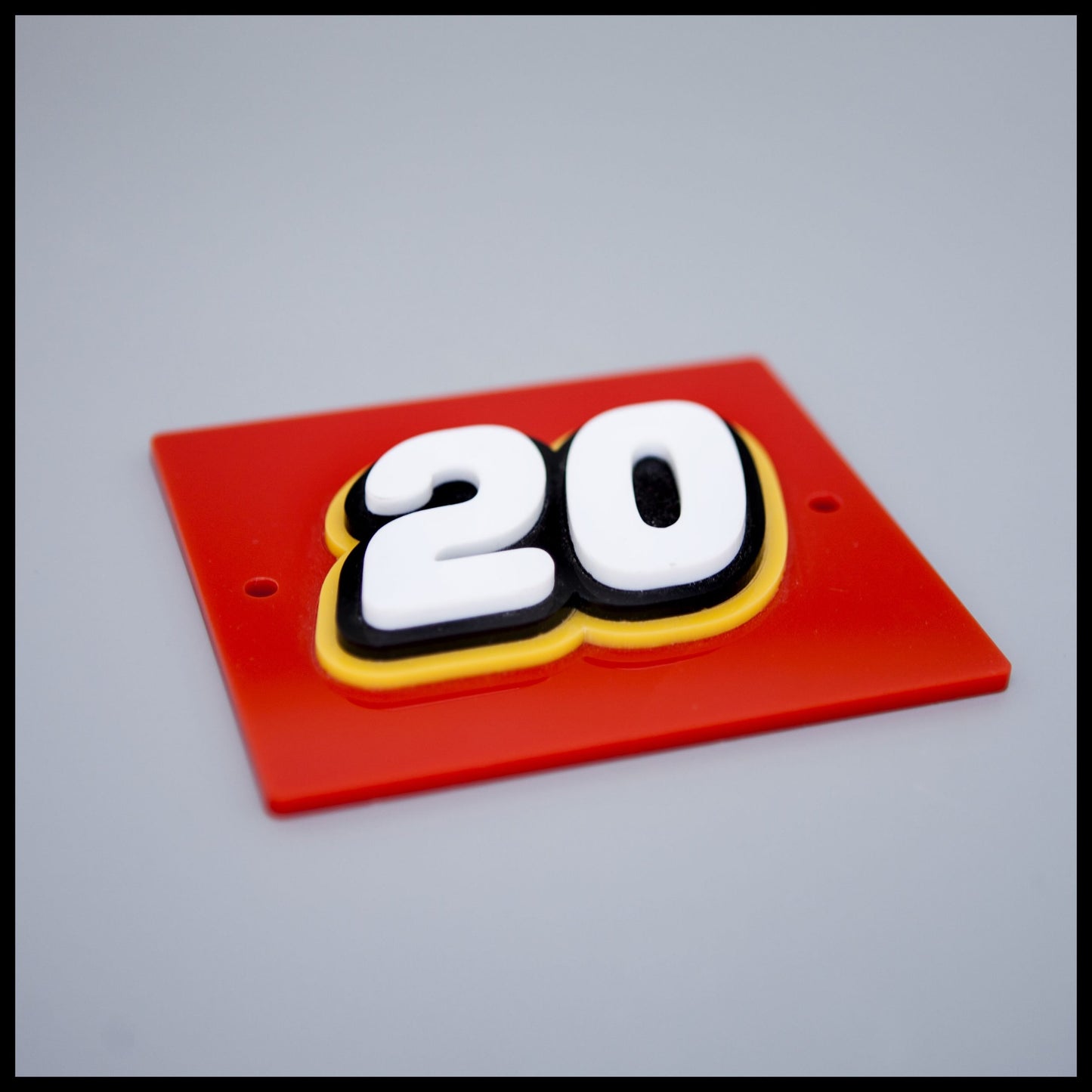 3D Stacked Acrylic House Number Plaques
