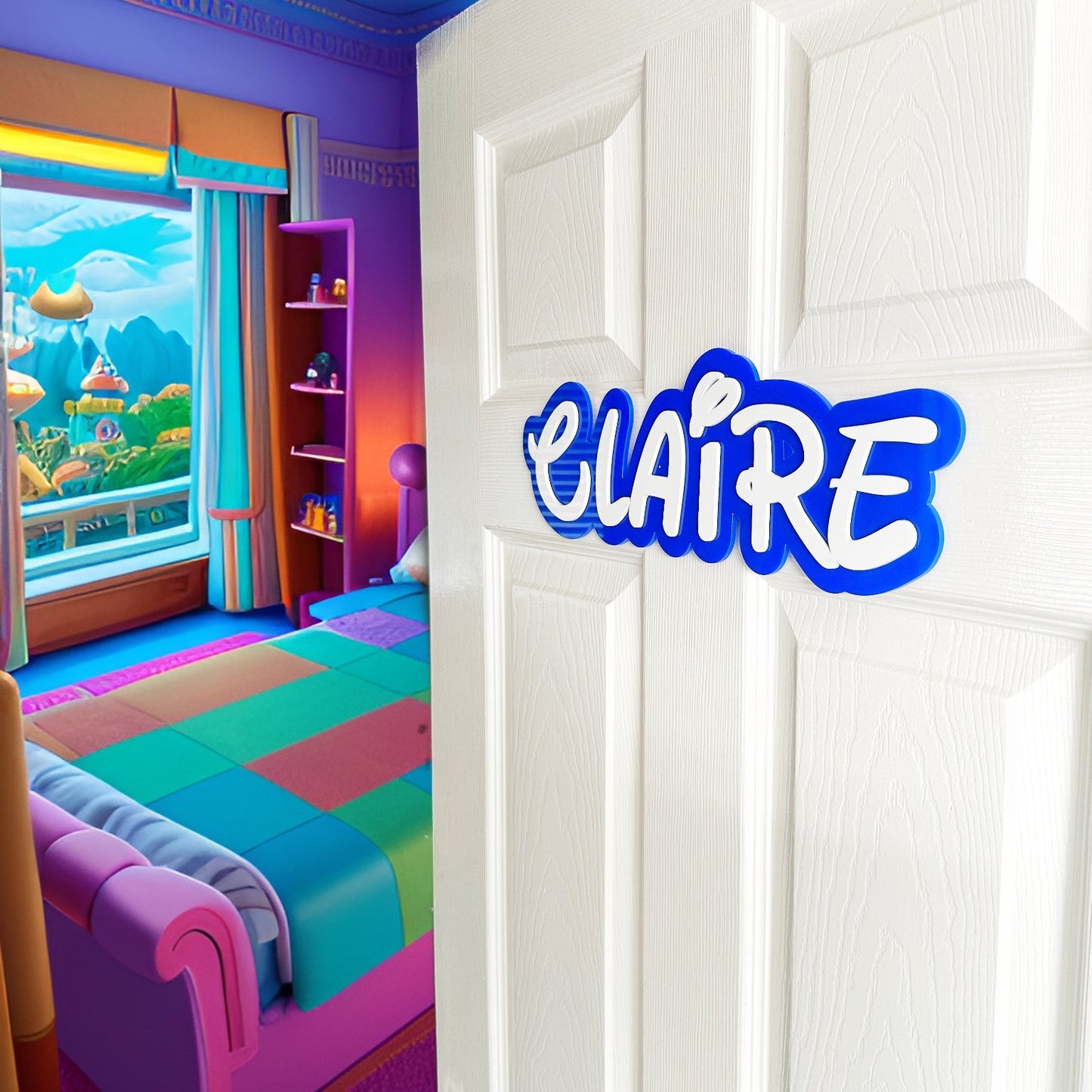 Walt magical themed name plaque