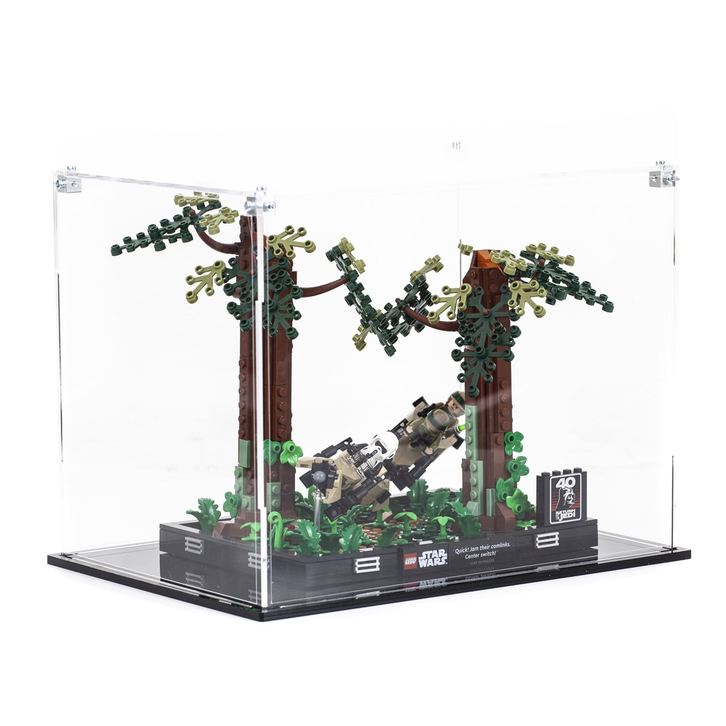 Acrylic Display Case for the LEGO® Endor™ Speeder Chase Diorama 75353