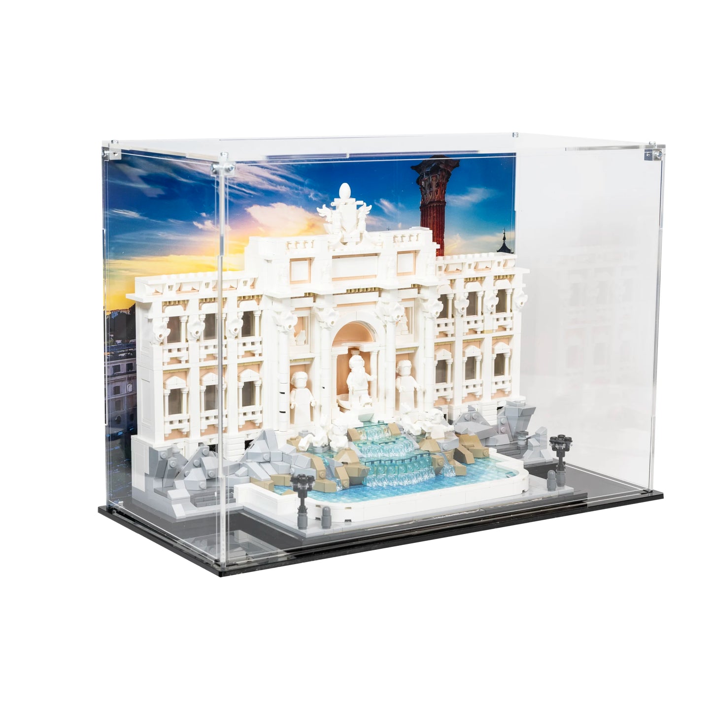 Premium Acrylic Display Case for LEGO Trevi Fountain 21062