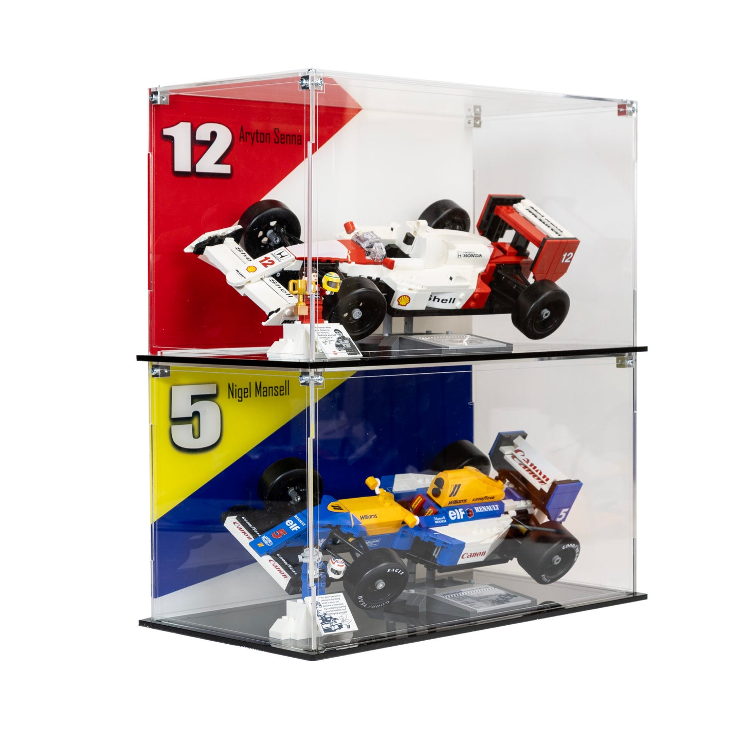 Premium Acrylic Display Case for the LEGO McLaren MP4/4 & Ayrton Senna 10330