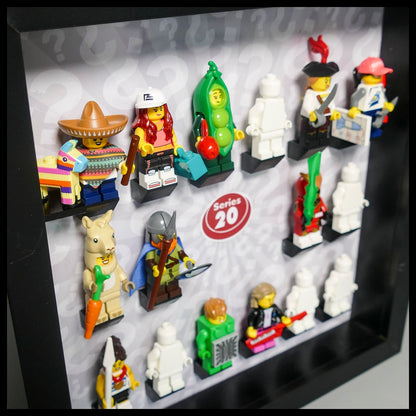Minifigure series 1-27 Centre header Acrylic frame Insert