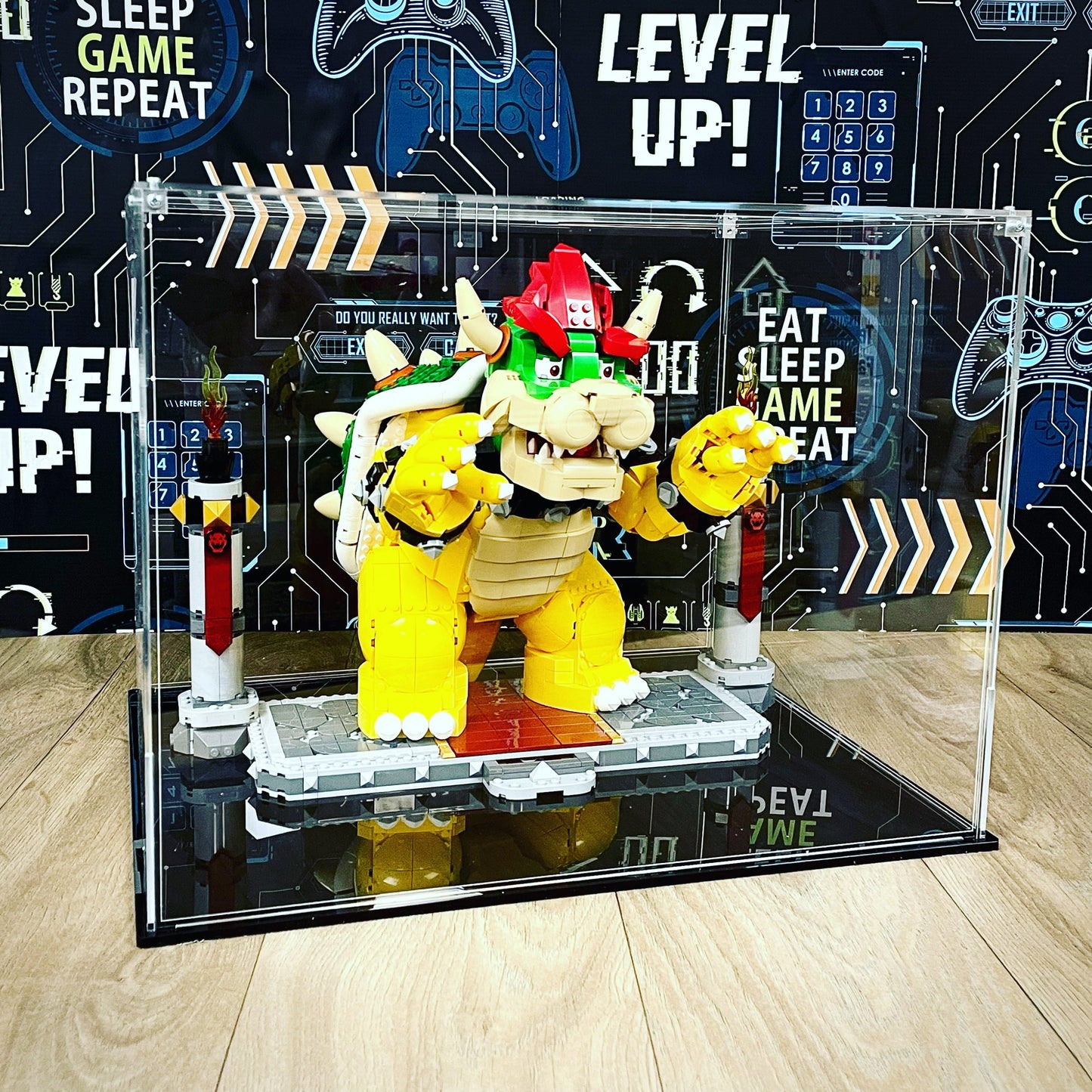 Acrylic Display Case for the LEGO® The Mighty Bowser™ 71411