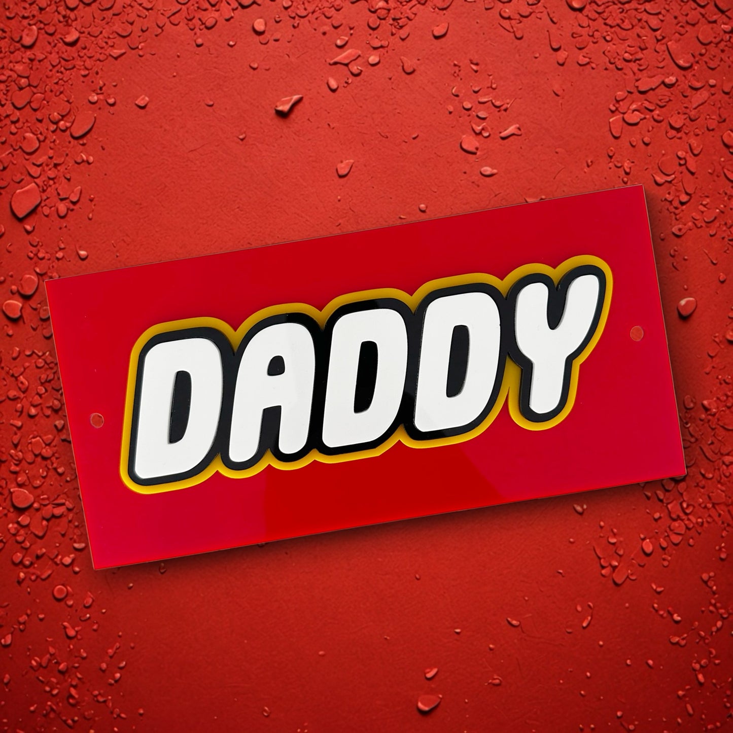 Dad/Daddy 3D Stacked Acrylic Name Plaque