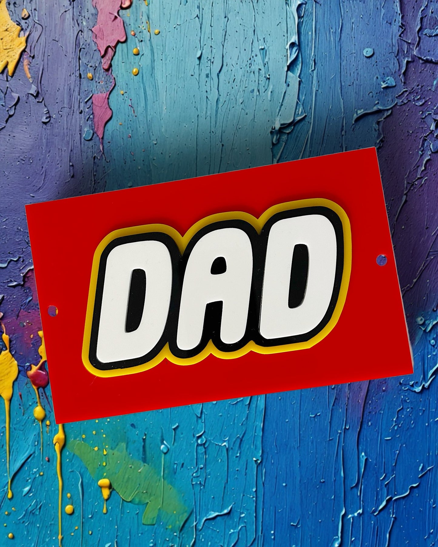 Dad/Daddy 3D Stacked Acrylic Name Plaque