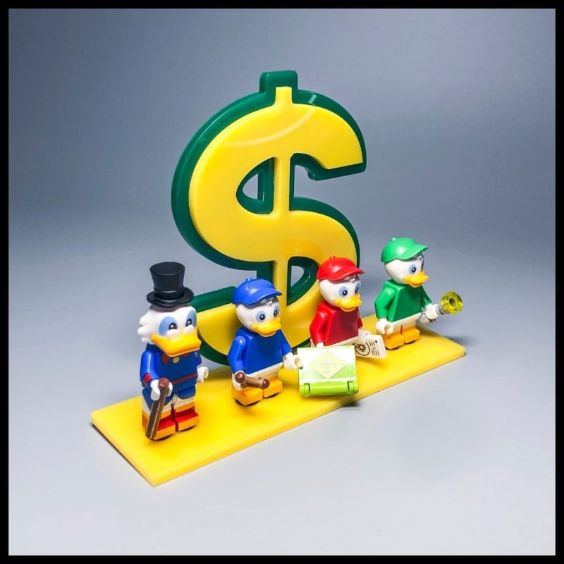 Acrylic Display Stand For LEGO Disney Series  Ducks Minifigures