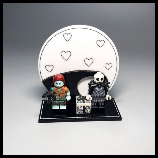 Acrylic Display Stand For LEGO Jack And Sally Minifigures