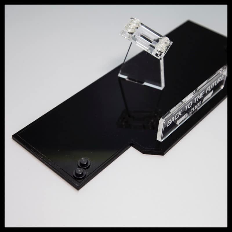 Acrylic Display Stand For The LEGO Delorean Back To The Future Model