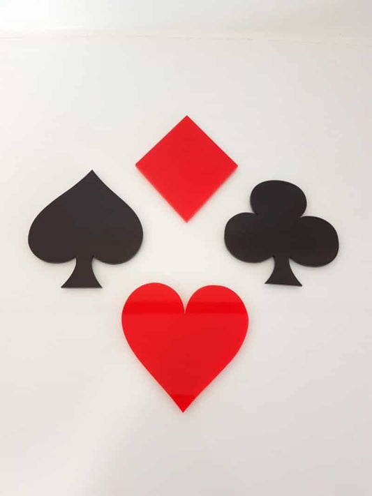 Acrylic Playing Card Coasters