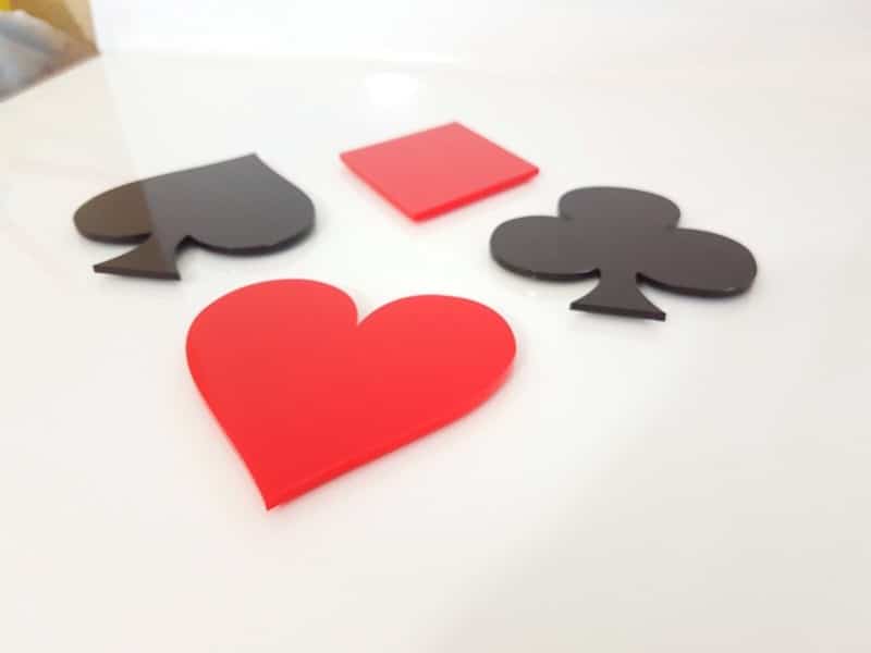 Acrylic Playing Card Coasters