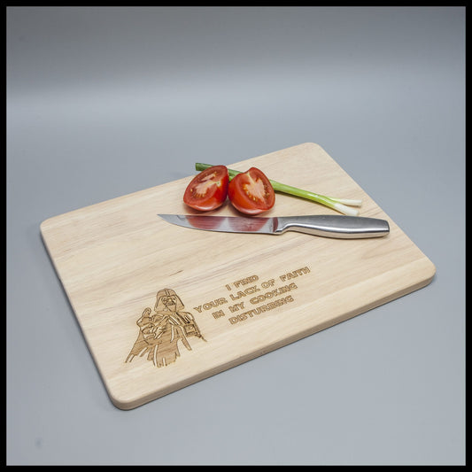 Darth Vader Lack Of Faith Chopping Board