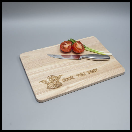 Cook You Must wooden chopping board