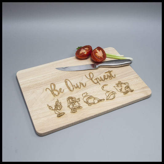 Camera edits chopping board